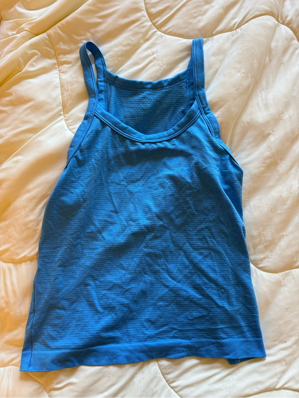 lululemon athletica Blue Ribbed Tank - Lightweight Active Women's Top